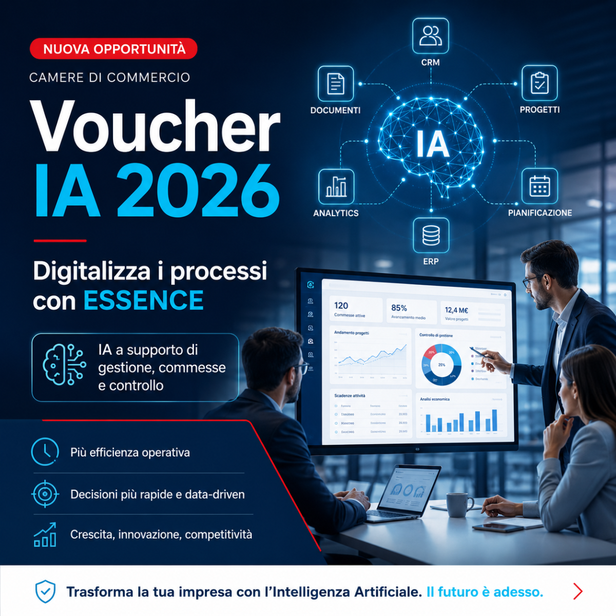 Voucher Doppia Transizione 2026: contributi per portare Intelligenza Artificiale ed ERP nei processi aziendali